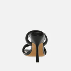 Steve Madden Jetfuel Puffy Faux Leather Heeled Mules -Vans Shoes Shop 13994504 2115026067898216