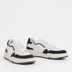 Vagabond Cedric Contrast Leather Basket Trainers -Vans Shoes Shop 13996784 4405052966752580