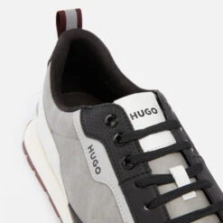 HUGO Icelin Leather And Suede Trainers -Vans Shoes Shop 14009233 2085026042821915