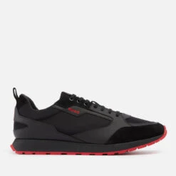 HUGO Icelin Leather, Neoprene And Suede Trainers