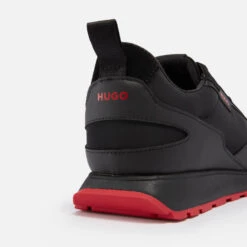 HUGO Icelin Leather, Neoprene And Suede Trainers -Vans Shoes Shop 14009239 1945026042979445