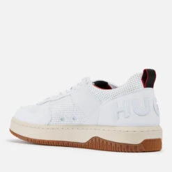 HUGO Men's Kilian Leather Trainers -Vans Shoes Shop 14009245 9275026043050692