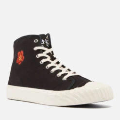 KENZO School Logo-Embroidered Canvas High-Top Trainers 5 KENZO School Logo-Embroidered Canvas High-Top Trainers -Vans Shoes Shop 14013281 1595026053465483