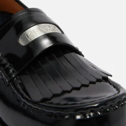 KENZO Smile Leather Heeled Loafers -Vans Shoes Shop 14013334 1105036424520836