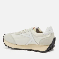 KENZO Women's Smile Nylon, Suede And Leather Trainers -Vans Shoes Shop 14013348 1535047779596034