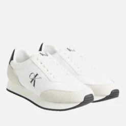 Calvin Klein Jeans Men's Retro Suede And Neoprene Trainers -Vans Shoes Shop 14013673 1345054820069567