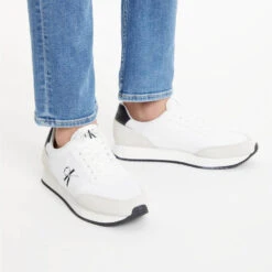 Calvin Klein Jeans Men's Retro Suede And Neoprene Trainers -Vans Shoes Shop 14013673 9425054820000060