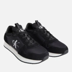 Calvin Klein Jeans Men's Neoprene And Suede Trainers -Vans Shoes Shop 14013680 2005054820406797