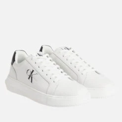 Calvin Klein Jeans Men's Leather Trainers -Vans Shoes Shop 14013701 7165054816689524