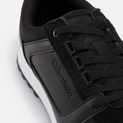Calvin Klein Men's Leather And Suede Trainers -Vans Shoes Shop 14013715 3075038733180307