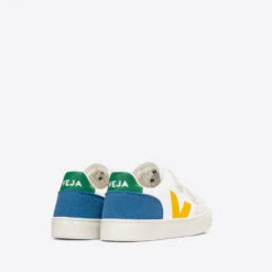 Veja Kids' V-12 Leather And Vegan Suede Trainers -Vans Shoes Shop 14016743 3605036934251547