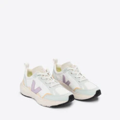 Veja Kids' Canary Vegan Leather And Mesh Trainers -Vans Shoes Shop 14016759 1105036934425505