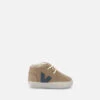 Veja Babies' Organic Cotton, Vegan Suede, Rubber Trainers