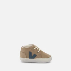 Veja Babies' Organic Cotton, Vegan Suede, Rubber Trainers