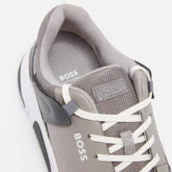 BOSS Men's Asher Suede, Leather And Mesh Trainers -Vans Shoes Shop 14017916 2145026042496784