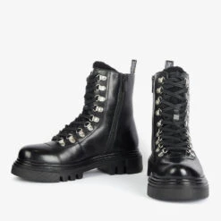 Barbour International Women's Cypher Leather Hiking-Style Boots -Vans Shoes Shop 14019056 1825018719549245