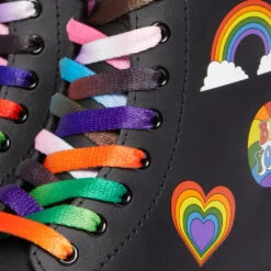 Dr. Martens Kids' 1460 Hydro Pride Leather Boots -Vans Shoes Shop 14023861 1465031204011241