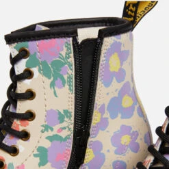 Dr. Martens Kids' 1460 Hydro Floral Mash Up Leather Boots -Vans Shoes Shop 14023869 2135028908372517