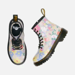 Dr. Martens Kids' 1460 Hydro Floral Mash Up Leather Boots -Vans Shoes Shop 14023869 3155028908502528