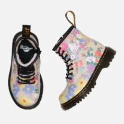 Dr. Martens Toddlers' 1460 Hydro Floral Mash Up Leather Boots -Vans Shoes Shop 14023915 9655028908993658