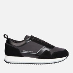 Calvin Klein Men's Leather And Shell Running-Style Trainers