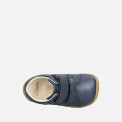 Clarks Toddlers First Roamer Craft Leather Shoes - Navy -Vans Shoes Shop 14193008 1295031184691145