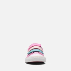 Clarks Kids' Foxing Play Canvas Shoes - Pink -Vans Shoes Shop 14193012 1295036702947047