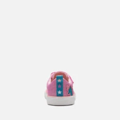 Clarks Kids' Foxing Play Canvas Shoes - Pink -Vans Shoes Shop 14193012 2075036702889726