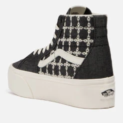 Vans Mix Sk8-Hi Tapered Stackform Embroidered Denim Trainers -Vans Shoes Shop 14197733 1025026056369492