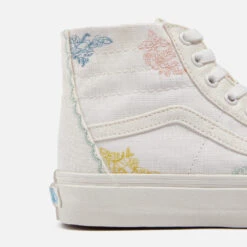 Vans Women's Blossom Sk8-Hi Tapered Linen Trainers -Vans Shoes Shop 14197761 2125041604139048