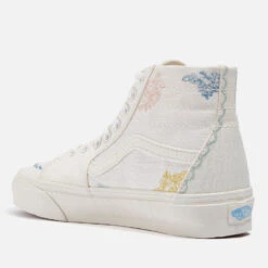 Vans Women's Blossom Sk8-Hi Tapered Linen Trainers -Vans Shoes Shop 14197761 6445041604083266