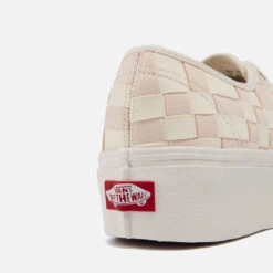 Vans Woven Check Authentic Stackform Faux Suede Trainers -Vans Shoes Shop 14197915 5435026057174146