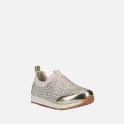 Michael Kors Kids' Allie Stretch Knit Sock Crystal Trainers