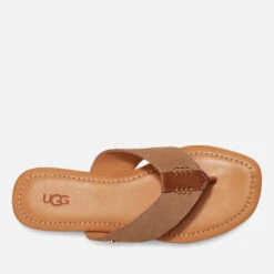 UGG Women's Carey Suede Flip Flops -Vans Shoes Shop 14203756 6865029354735815