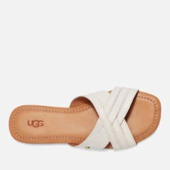 UGG Women's Kenleigh Leather Mules -Vans Shoes Shop 14203819 1025047011001974