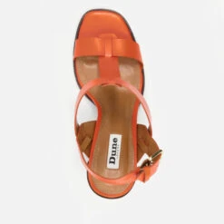 Dune Jacie Open Toe Leather Block Heeled Sandals -Vans Shoes Shop 14215228 8595035373886867