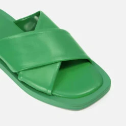 Dune Licorice Cross Front Leather Sandals -Vans Shoes Shop 14215279 1885035375585869