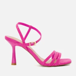 Dune Magnum Square-Toed Heeled Sandals