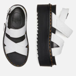 Dr. Martens Women's Voss II Quad Leather Sandals -Vans Shoes Shop 14215853 6725036106915489