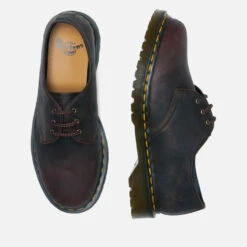 Dr. Martens 1461 Waxed Leather Shoes -Vans Shoes Shop 14215878 3785027349922812