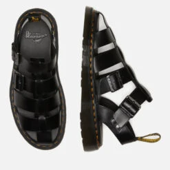 Dr. Martens Men's Leather Fisherman Sandals -Vans Shoes Shop 14215914 7265033280399279