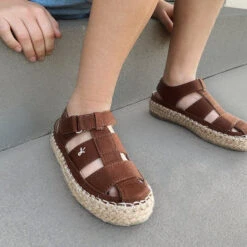 EMU Australia Cove Espadrille Sandals - Walnut -Vans Shoes Shop 14221677 2105047236302520