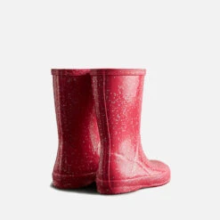 Hunter Kids' First Classic Giant Glitter Rubber Wellington Boots -Vans Shoes Shop 14222302 1515043613587795