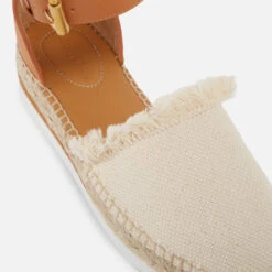 See By Chloé Women's Glyn Leather And Canvas Sandals -Vans Shoes Shop 14226710 1755039049917010