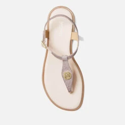 MICHAEL Michael Kors Mallory Toe Post Leather Sandals -Vans Shoes Shop 14226814 3785041791602529