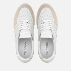 Valentino Men's Apollo Basket Leather And Suede Trainers -Vans Shoes Shop 14226864 1435036962550622