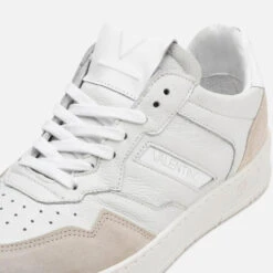 Valentino Men's Apollo Basket Leather And Suede Trainers -Vans Shoes Shop 14226864 2035036962495056