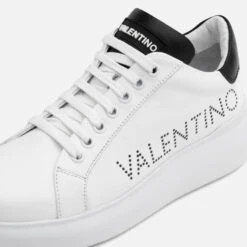 Valentino Women's Bounce Logo Leather Chunky Trainers -Vans Shoes Shop 14226914 1795033577485958