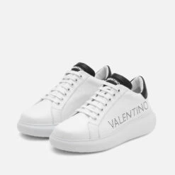 Valentino Women's Bounce Logo Leather Chunky Trainers -Vans Shoes Shop 14226914 1955033574852492