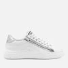 Valentino Women's Stan Sunner Side Zip Leather Cupsole Trainers